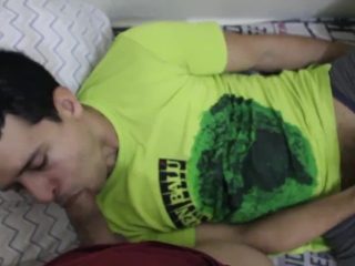 My STEPDAD woke me up with his dick and filled my face with his cum