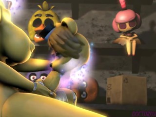 Golden Freddy Performs Autofellatio | FNAF Porn Animation (SOUND)