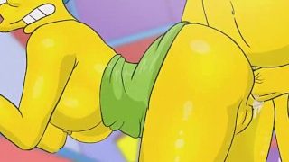 Simpsons porn – Marge Simpson fucked anal by Homer on the kitchen