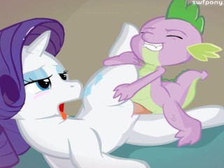 My little pony Spike X Rarity