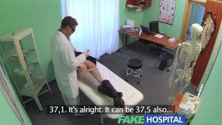 Fake Hospital Sexual treatment turns gorgeous busty patient moans of pain into pleasure