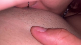 Eating pussy gently and slow